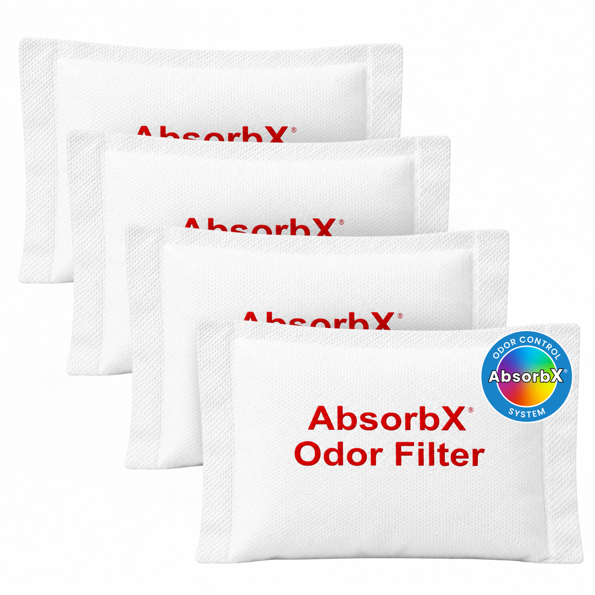 AbsorbX Trash Can Odor Filter (4-Pack)