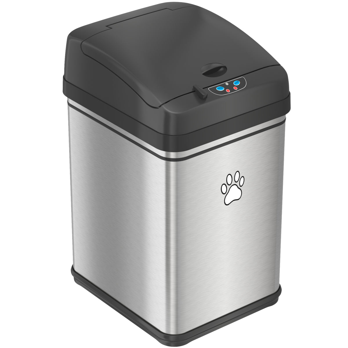 30 Liter / 8 Gallon Stainless Steel Sensor Pet Waste Receptacle with AbsorbX Odor Filter