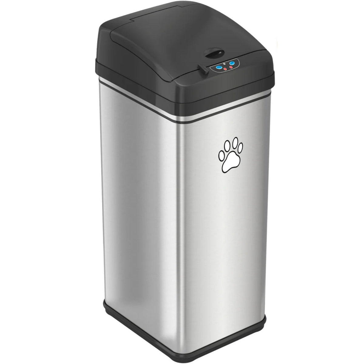 50 Liter / 13 Gallon Stainless Steel Sensor Pet Waste Receptacle with AbsorbX Odor Filter