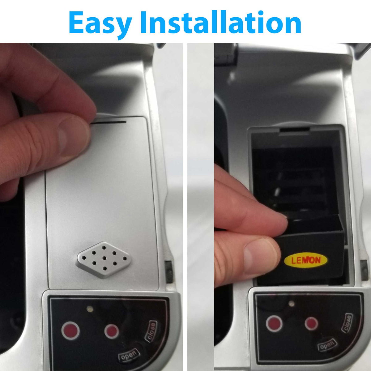 Lemon Fragrance 3-pack for Sensor Trash Can Models MT02SS, MT02SW, MT04SS, and MT04SW easy installation