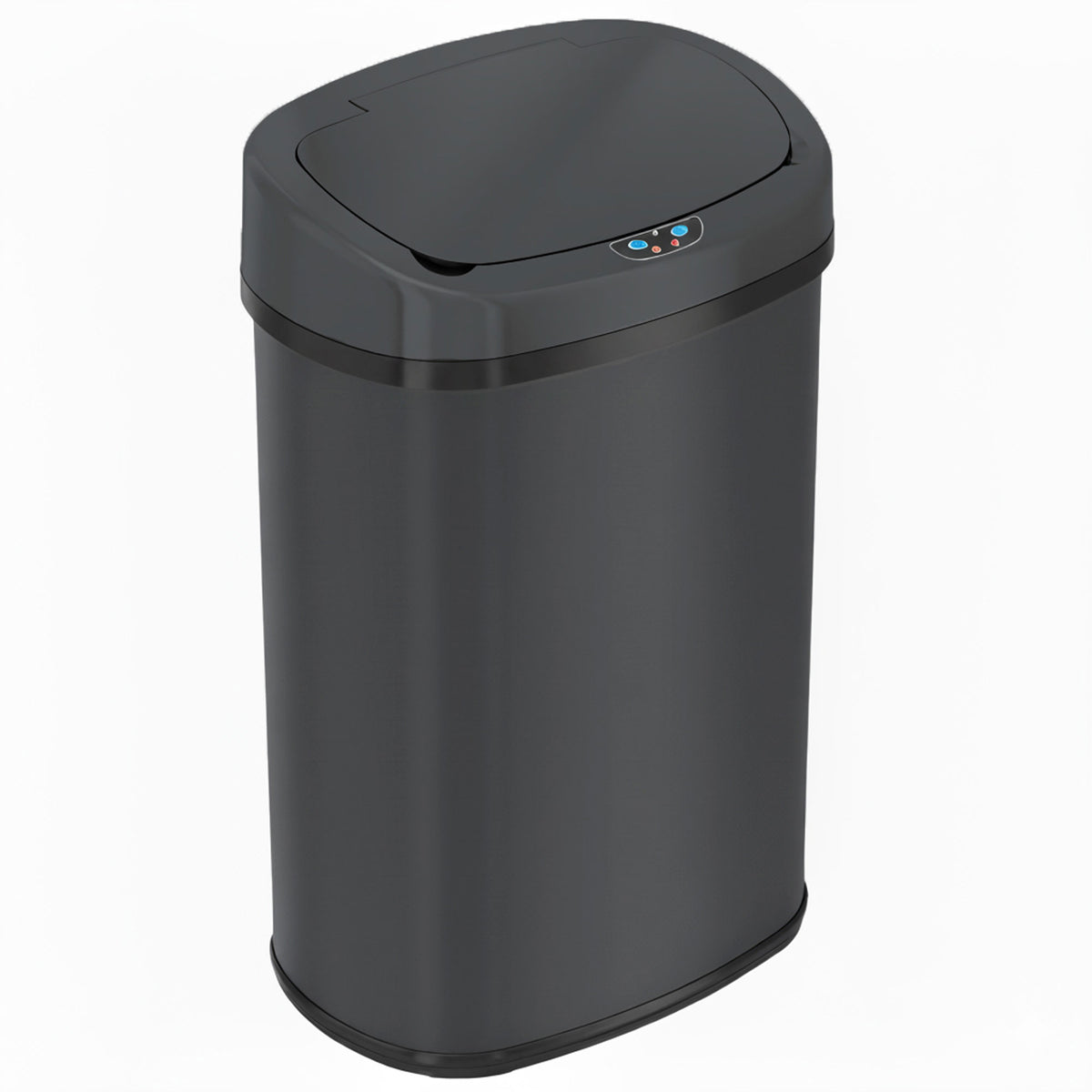 Main product image of the iTouchless ITOS13GY 50 Liter (13 Gallon) sensor trash can in gray stainless steel finish