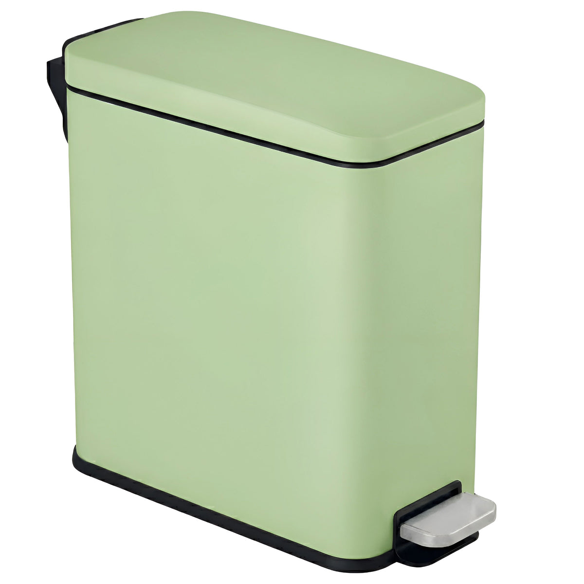 iTouchless 3 Gallon SoftStep Slim Bathroom Step Trash Can with AbsorbX Odor Filter