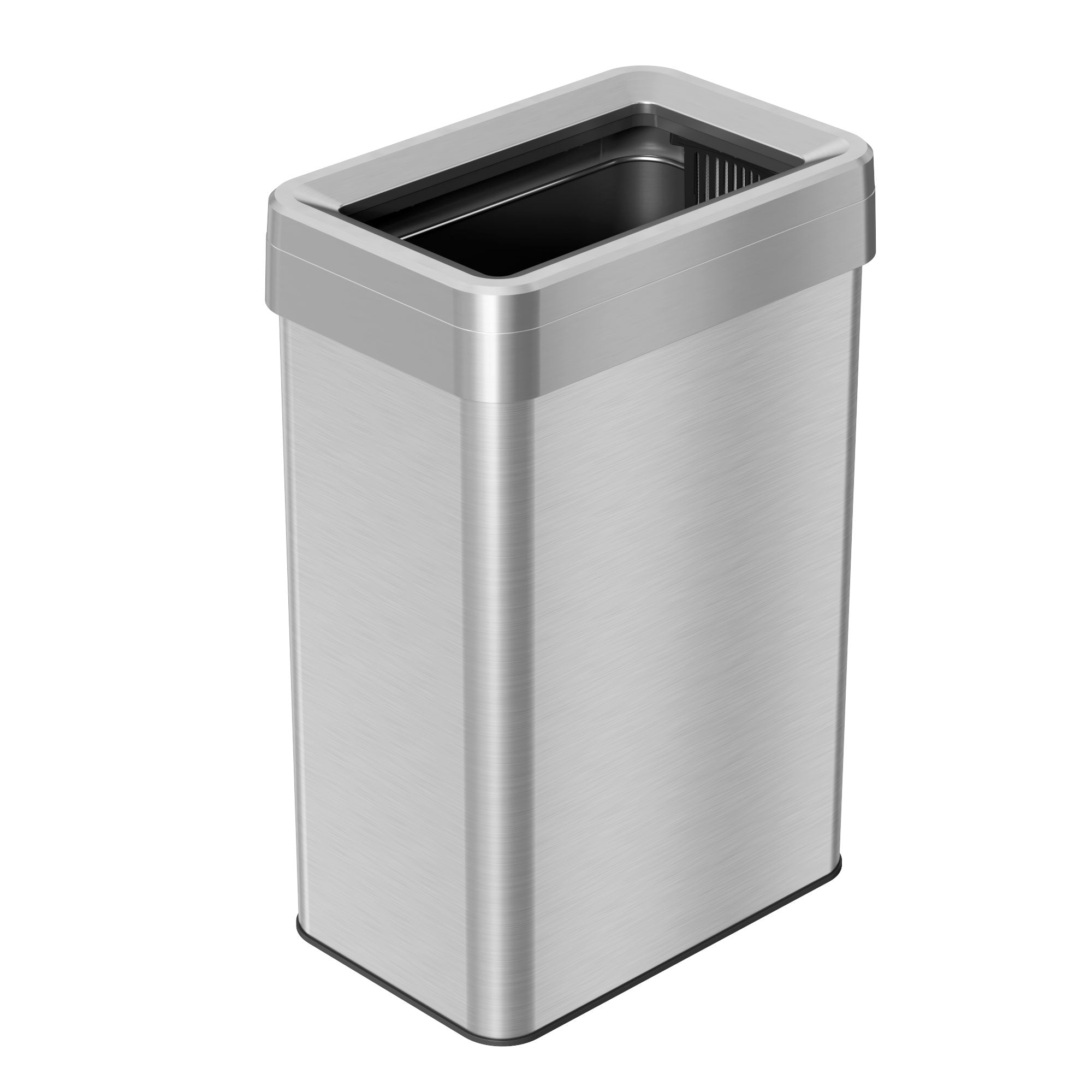 16 Gallon Stainless Steel Kitchen Trash Can with Odor Control