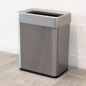 68 Liter / 18 Gallon Rectangular Open Top Stainless Steel Kitchen