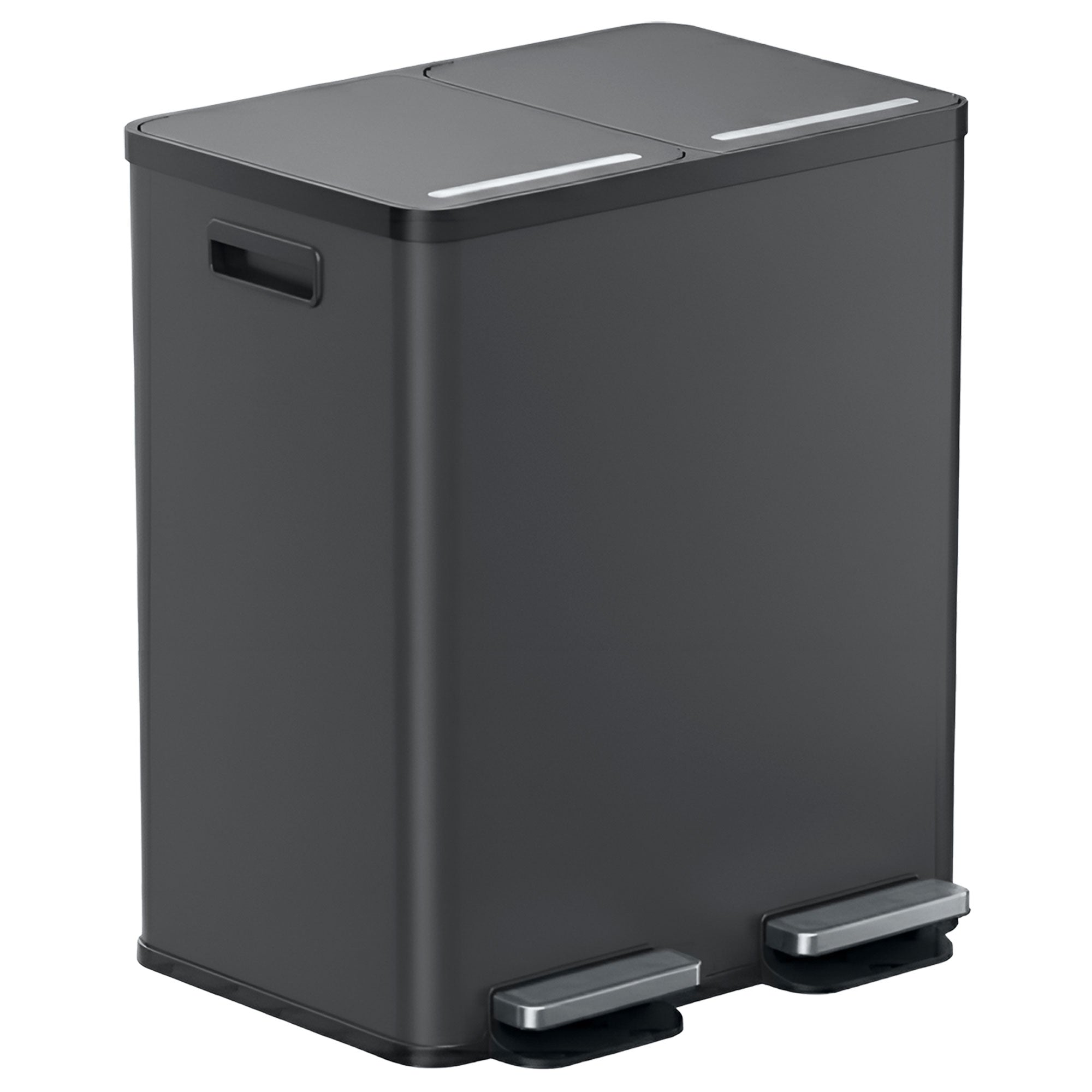 61 Liter / 16 Gallon SoftStep Dual Compartment Trash & Recycle Bin