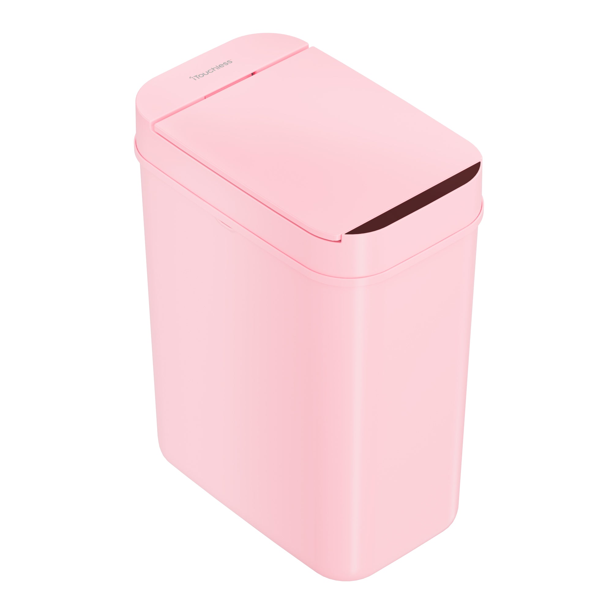 11 Liter / 3 Gallon Pink Plastic Sensor Bathroom Trash Can