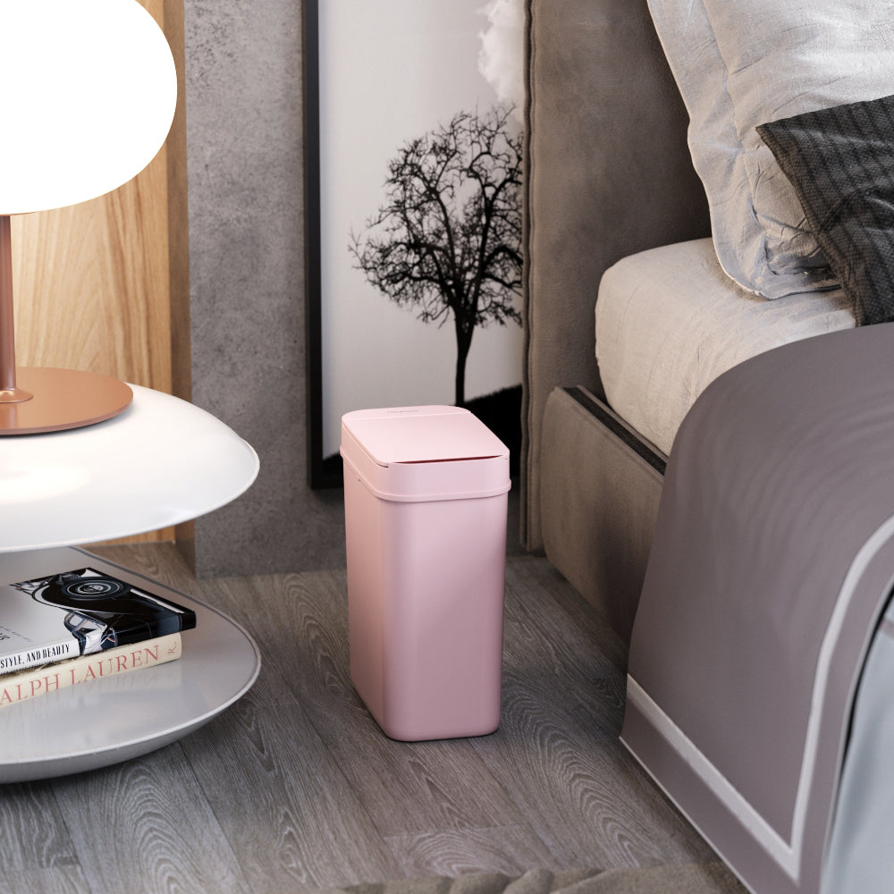 運搬取付無料！シャイニーピンク純正Panasonicかわいい静かスマート冷蔵庫！ 13 Gallon Kitchen Trash Can, Touchless Top, Automatic Motion