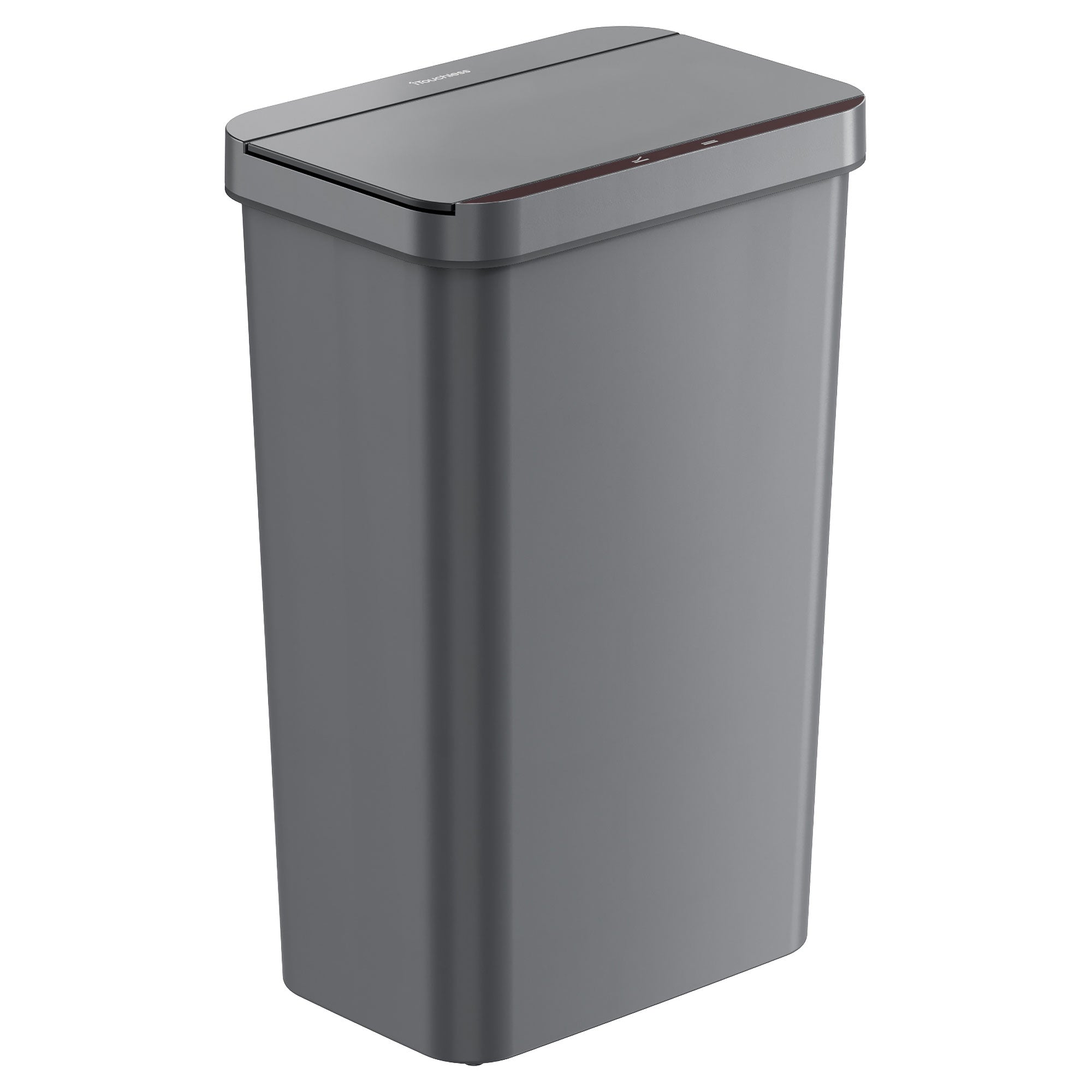 50 Liter / 13.2 Gallon Prime Gray Plastic Sensor Kitchen Trash Can