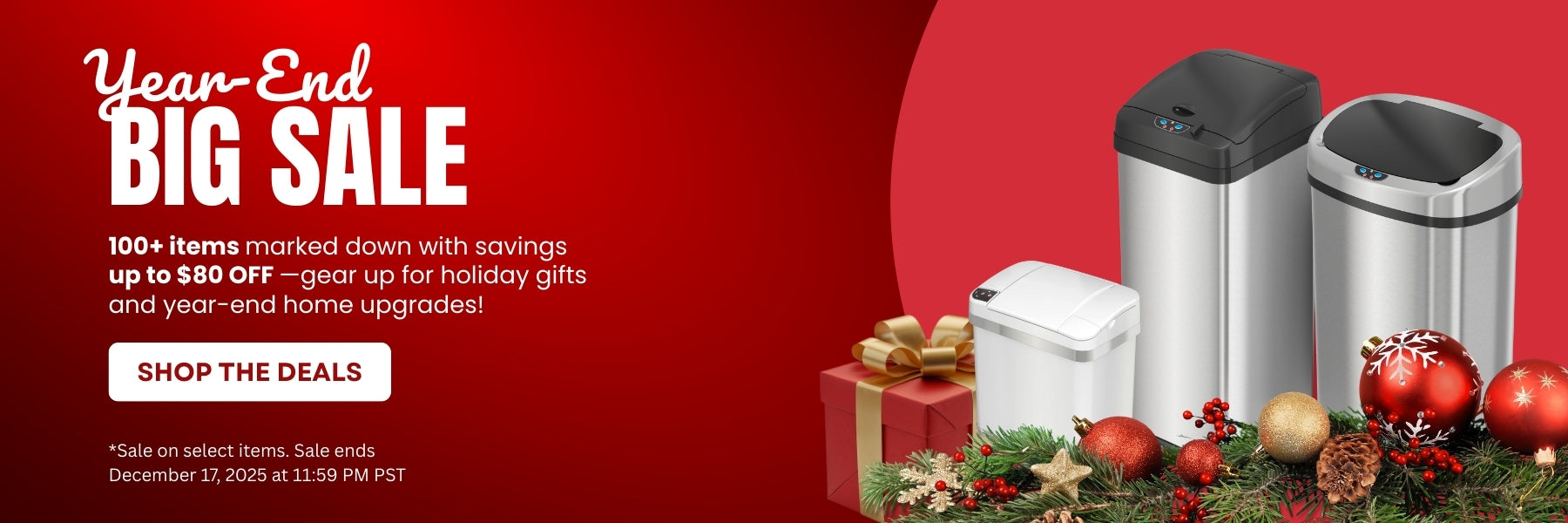 Year End Sale Desktop Banner