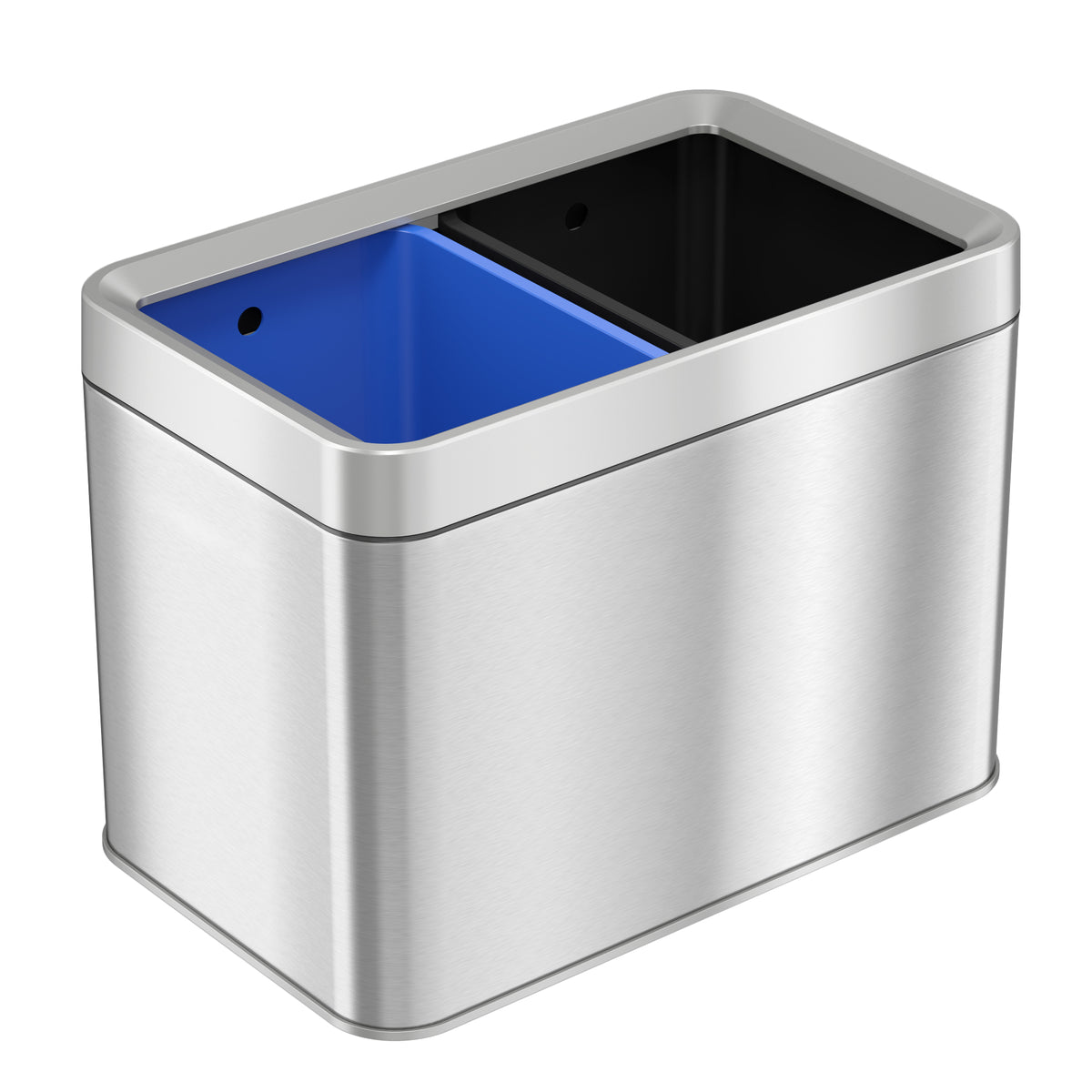 5.3 Gallon / 20 Liter Dual Compartment Open Top Trash Can & Recycle Bin